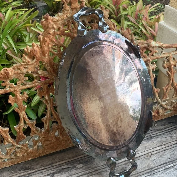 Vintage Serving Tray With Handles - Picture 10 of 14